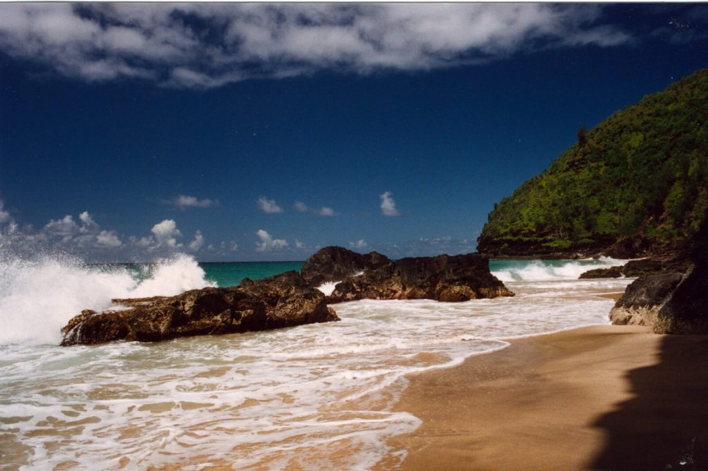 Playa Hanakapiai en Hawái