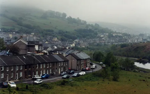 Pueblo de Bridgend en Gales