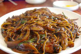 fideos negros de Corea del Sur