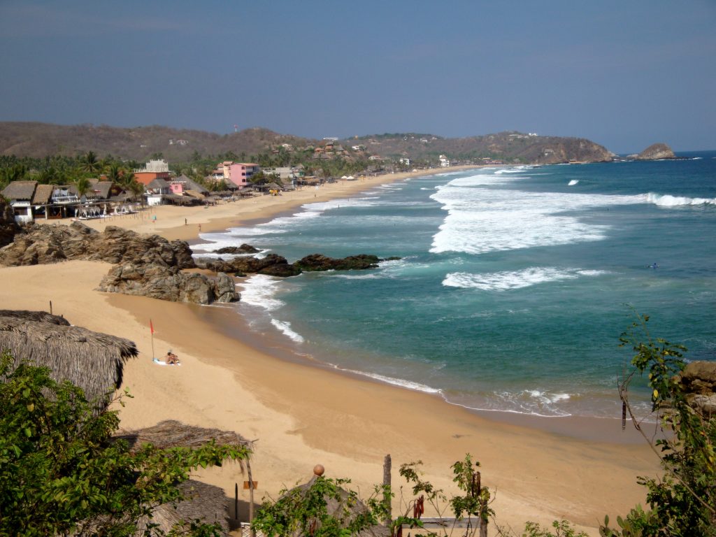 Playa Zipolite en México