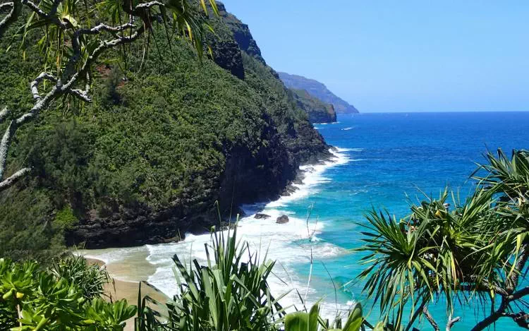 Playa Hanakapiai, Kauai, en Hawái