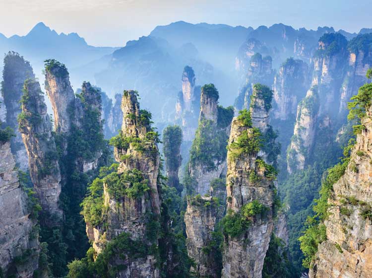montañas Tianzi en China
