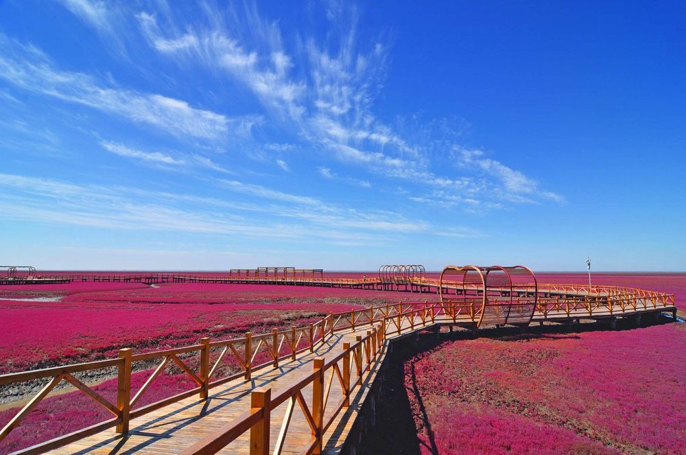 playa roja en China